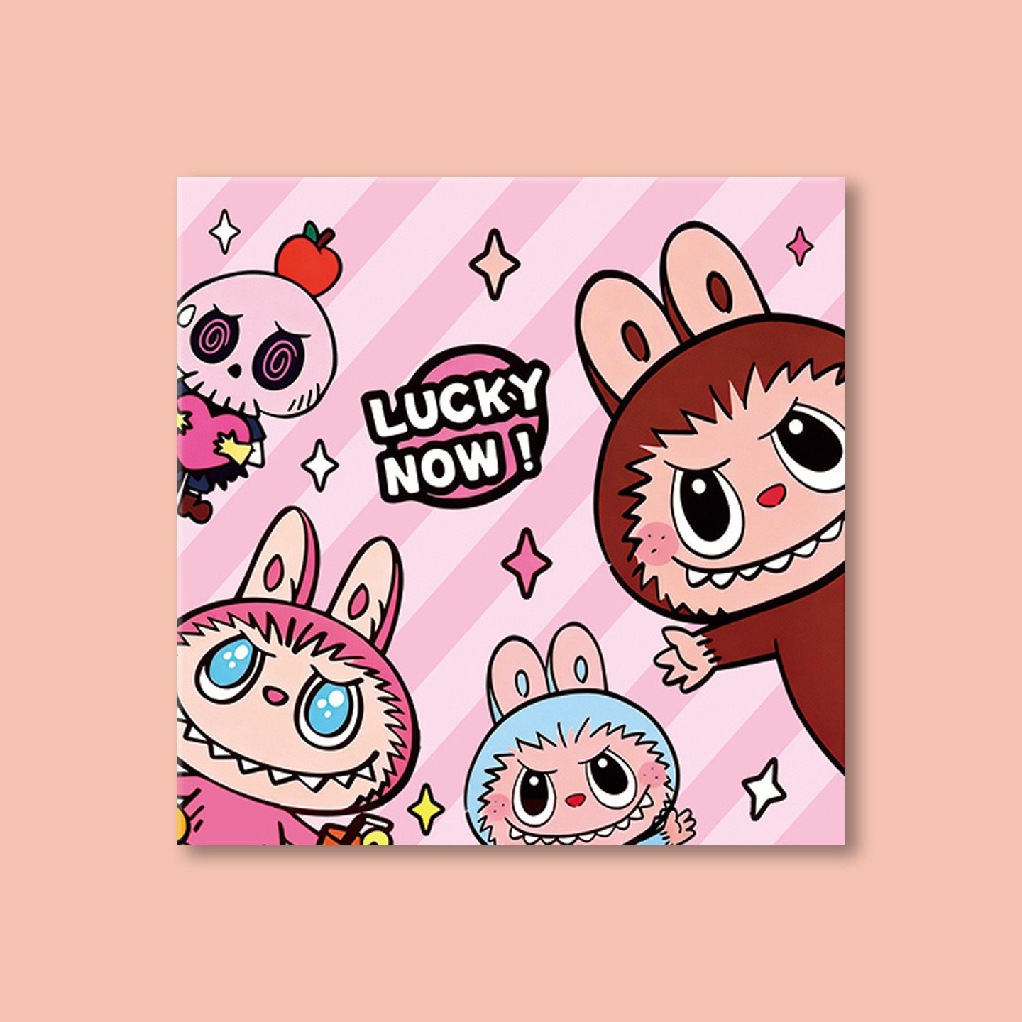 新款拉布布可爱卡通动物红包利是封正方形款节日通用款压岁封加厚