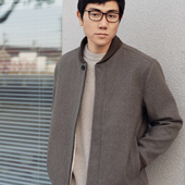 春秋冬春高级轻通勤户外normcore日式 Arba设计 J108 仿生毛呢夹克