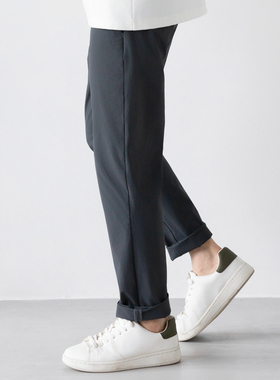 Arba设计 P131 春夏秋高级轻通勤机能老钱风雅痞灰色旅行微锥西裤