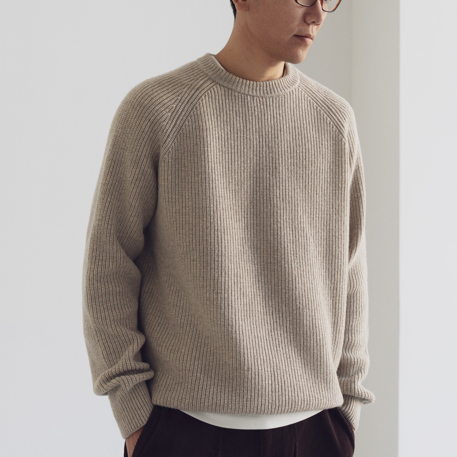 ARBA秋冬美利奴羊毛羊绒针织毛衣