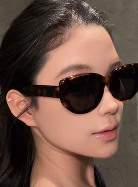 弗瑞姆眼镜猫眼大框显脸小墨镜高清尼龙镜片防紫外线太阳镜BC328
