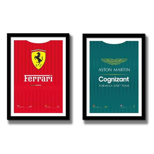 法拉利阿斯顿马丁F1车队海报挂画