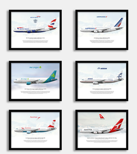 欧洲航空公司装饰画英航法航海报