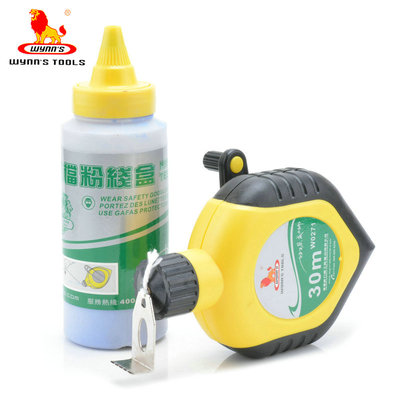 Wynns威力狮 粉线盒 粉斗 木工粉线盒 30m线墨斗 打墨器 W0271