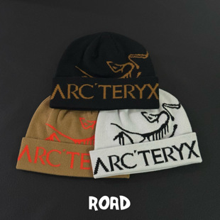 始祖鸟Arcteryx Logo 字母针织帽毛线帽男女同款保暖冷帽