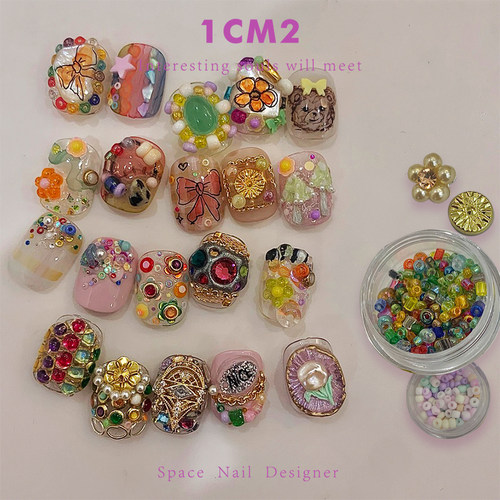 INS小众风格美甲饰品材料