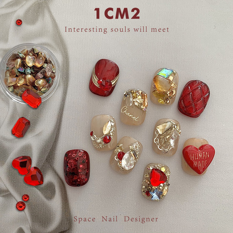 1CM2原创美甲新年美甲材料