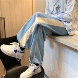 拼色休闲卫裤501-1-K321-45控价58，男装休闲裤，星座501-1