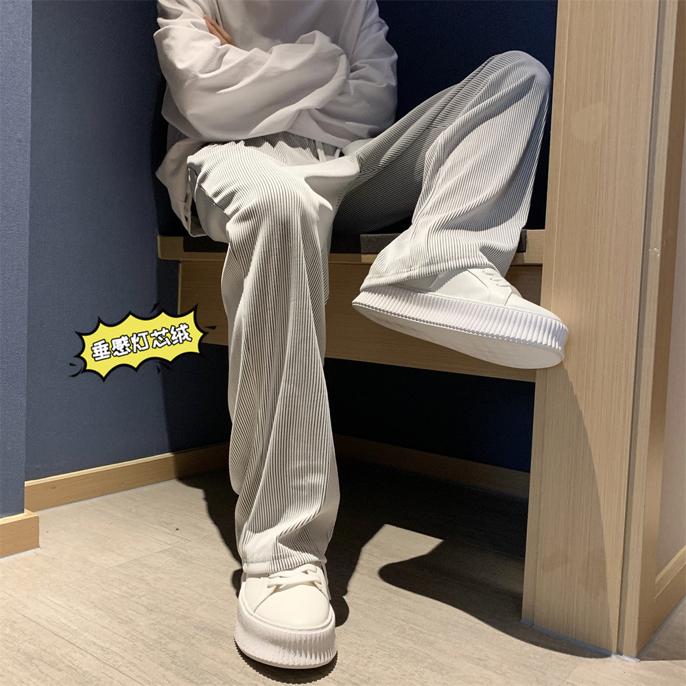 秋冬垂感灯芯绒直筒裤501-1,男装休闲裤,星座501-1