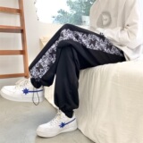 2021潮牌印花卫裤冬季501-1，男装休闲裤，星座501-1