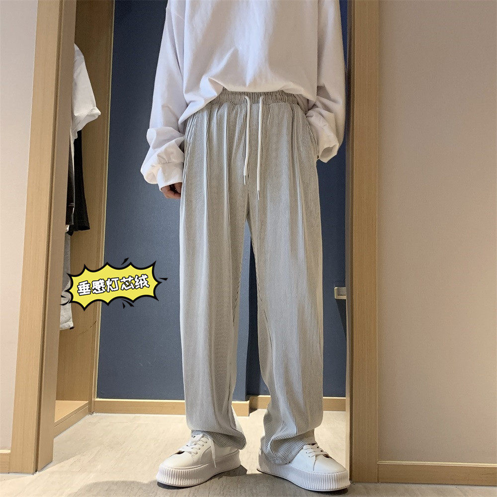 秋冬垂感加厚灯芯绒直筒裤501-1,男装休闲裤,星座501-1