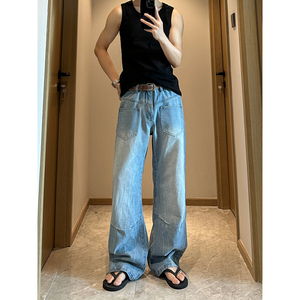 冰川蓝凉感冰丝牛仔裤  501-1-Y1033-P65 89图片