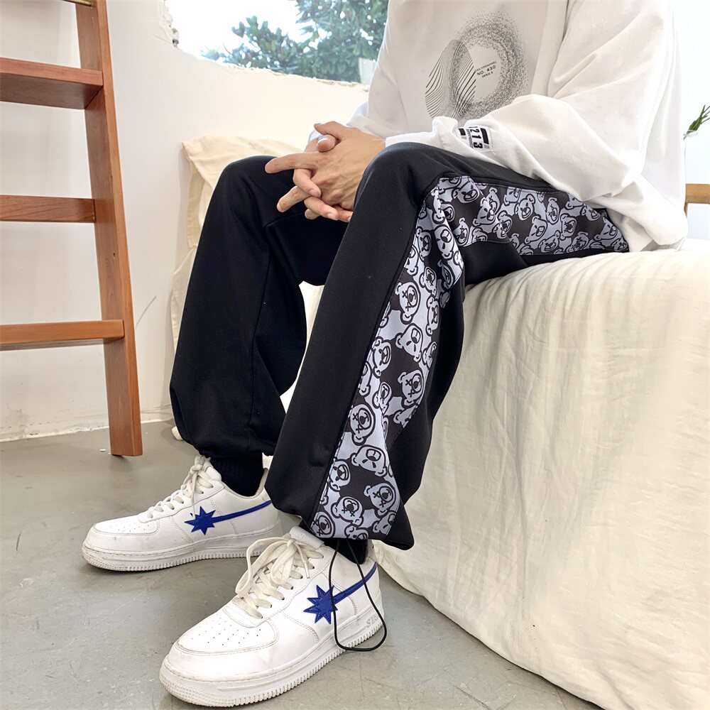 秋冬潮牌印花卫裤冬季501-1,男装休闲裤,星座501-1