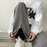2022春拉链开叉休闲卫裤501-168，男装休闲裤，星座501-1