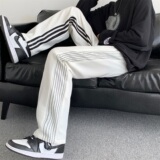 潮牌三道杠条休闲裤501-1-Y601-45，男装休闲裤，星座501-1