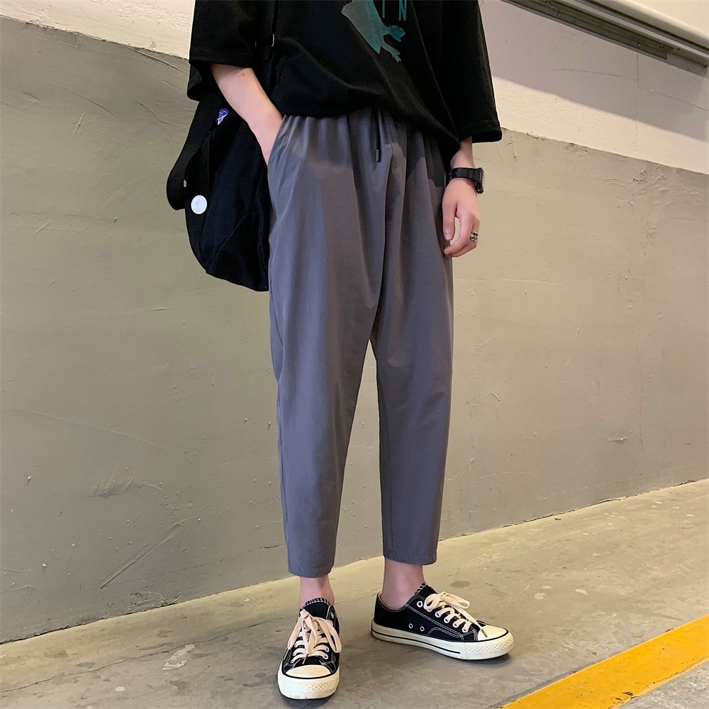 2021现货坠感显瘦休闲小脚九分裤501-1-35图片