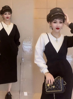 2022年秋季欧货连衣裙女宽松时尚