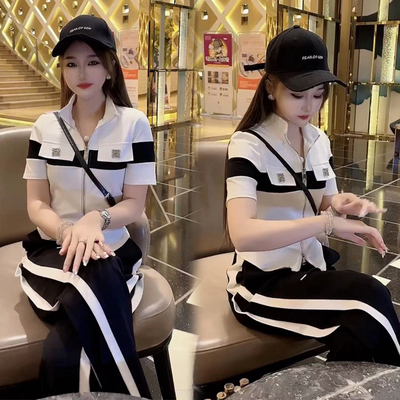 夏季新款休闲运动套装女两件套潮