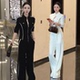 显瘦外套直筒阔腿裤 修身 两件套潮 女春秋2026新款 立领休闲运动套装