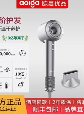 欧嘉优品aolgaDF31高速电吹风机10亿等离子护发1600w大功率酒店用