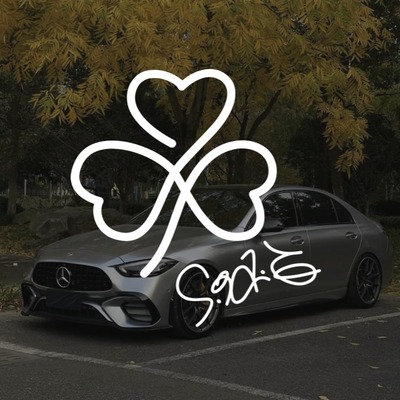 SHE三叶草汽车车贴S.H.E Selina Hebe Ella流行演唱防水防晒贴纸