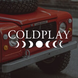 车身车窗贴纸 Coldplay酷玩乐队汽车车贴英国摇滚乐队logo周边个性