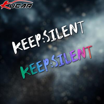 keep silent潮牌贴纸后玻璃汽车三角窗装饰防水lingorm车贴创意