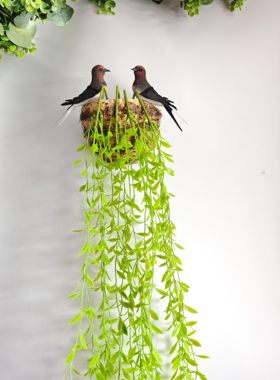 仿真小燕子鸟燕子窝燕巢装饰