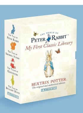 【预售】彼得兔故事集-我的苐一套馆藏版 Peter Rabbit - My First Classic Library 原版英文儿童故事图书