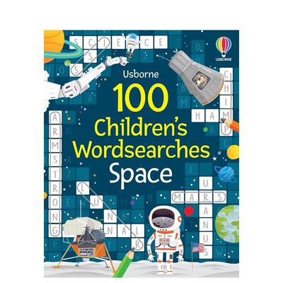 【预售】100个儿童单词搜索：太空 【PCW】100 Children's Wordsearches: Space 尤斯伯恩 原版英文儿童趣味 进口图书