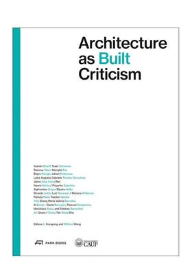 【预售】作为建成批评的建筑：2023建筑批评国际会议文集 Architecture as Built Criticism 原版英文建筑设计图书书籍
