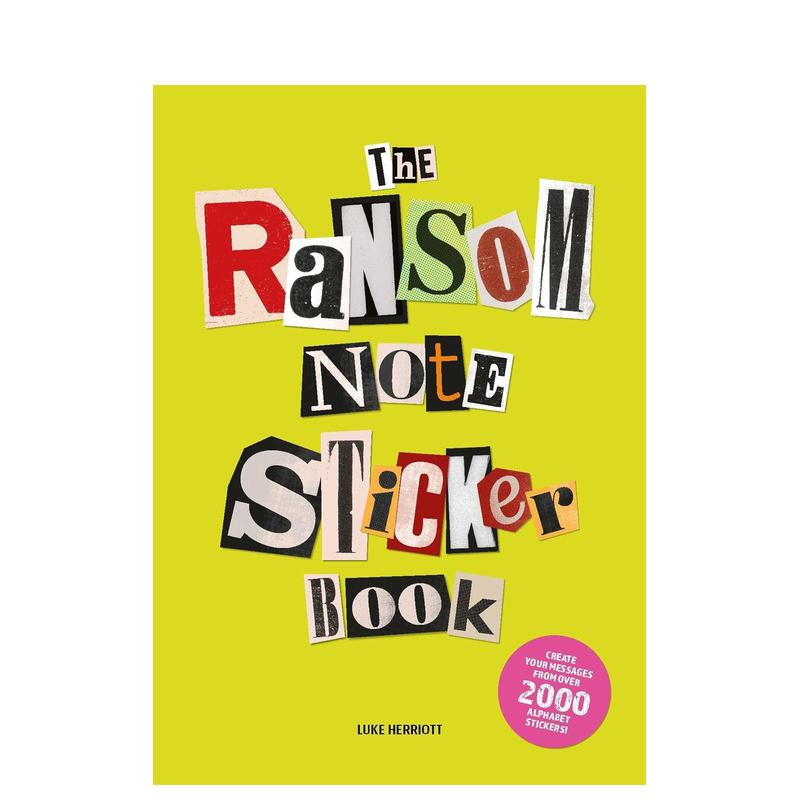 【现货】赎金信贴纸书 The Ransom Note Sticker Book 原版英文贴纸书 书籍/杂志/报纸 生活类原版书 原图主图