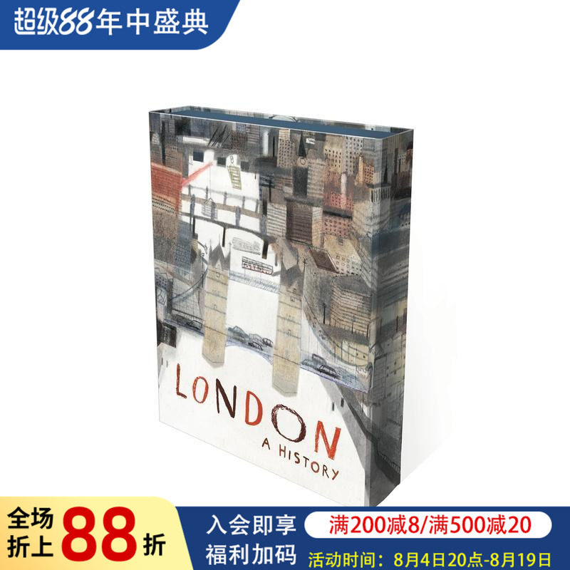 【现货】【英国插画师Laura Carlin】伦敦:历史 特别限量版 London: A History: Special Limited Edition 原版英文儿童绘本图书