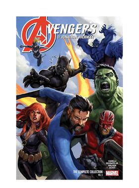 【预售】复仇者联盟 完整版合集 卷5 Avengers By Jonathan Hickman 原版英文漫画书 漫威Marvel