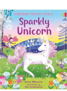 【预售】【闪亮触感】闪亮触感独角兽 【Touchy-Feely Sparkly】Sparkly Touchy-Feely Unicorn 原版英文儿童趣味图书书籍