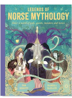 【预售】北欧神话传说 Legends of Norse Mythology?英文儿童绘本原版图书外版进口书籍 Tom Birkett Wide Eyed Edition