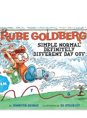 【现货】鲁布·戈德堡的简单的休息日 Rube Goldberg’s Simple Normal Definitely Different Day Off 英文原版儿童绘本3-6岁