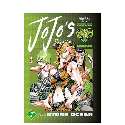 【预售】漫画 JOJO的奇妙冒险6：石之海(卷2) JoJo's Bizarre Adventure：Part 6-Stone Ocean, Vol.2 英文漫画书原版进口漫画书籍