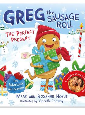 【预售】香肠卷格雷格:完美的礼物 Greg the Sausage Roll-The Perfect Present 英文原版儿童圣诞节绘本3-6岁英语节日启蒙图画书