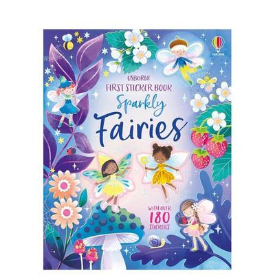 【现货】苐一本贴纸书：亮闪闪仙子 First Sticker Book Sparkly Fairies 原版英文儿童趣味