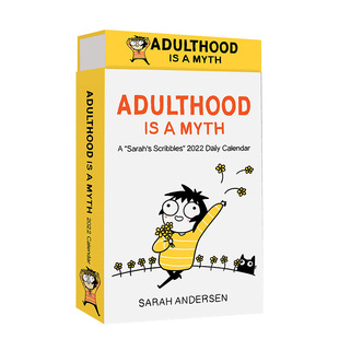 Sarah 2022 现货 拼字游戏2022日历 英文原版 进口图书书籍 Calendar 沙拉 Day Deluxe Scribbles 文创产品