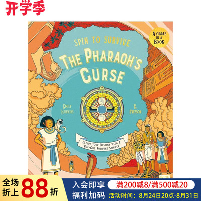 命运转盘：法老的诅咒 【Spin to Survive】The Pharaoh's Curse 原版英文儿童绘本 附带立体转盘 冒险游戏书图书 可单拍