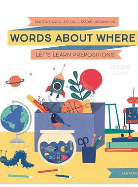 【预售】关于“哪里”的单词：让我们学习介词 Words about Where: Let's Learn Prepositions 英文儿童绘本原版图书外版进口书籍
