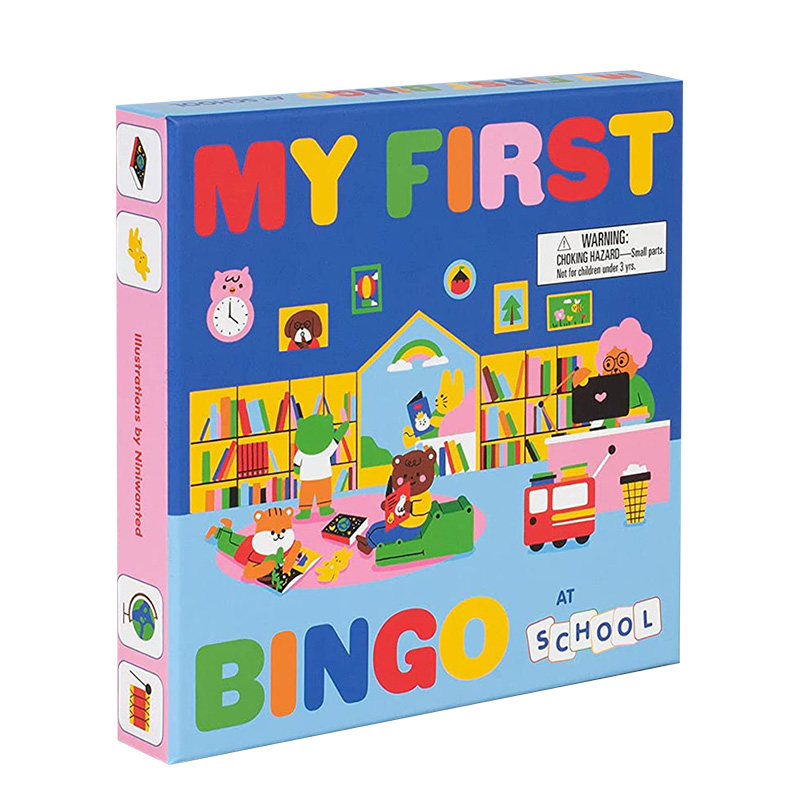 【现货】宾果游戏：学校My First Bingo School 3岁以上儿童互动知识早教启蒙游戏 英文原版 进口图书书籍