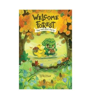 Party 英文儿童漫画图书书籍 Welcome Forest The the 欢迎来到森林：丰收派对 原版 Harvest 预售