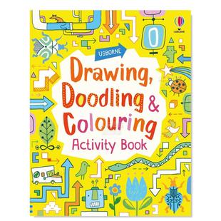Colouring 预售 Doodling Activity 进口外版 涂鸦和涂色活动手册 英文原版 绘画 图书 Drawing Book and