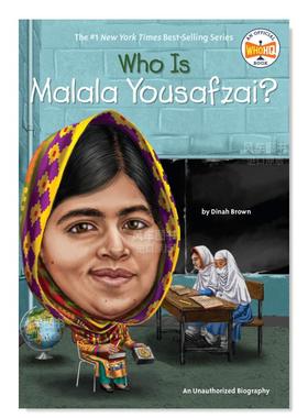 【预售】马拉拉·优素福扎伊 儿童版传记 【Who Was?】Who Is Malala Yousafzai? 英文原版图书外版进口书籍