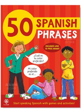 【预售】50个西班牙语短语 【50 Phrases】50 Spanish Phrases英文儿童自然拼读原版图书外版进口书籍Susan Martineau , Catherin