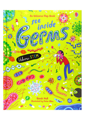 【预售】See Inside Germs 了解细菌 生物学科普儿童读物 英文原版知识启蒙书籍进口