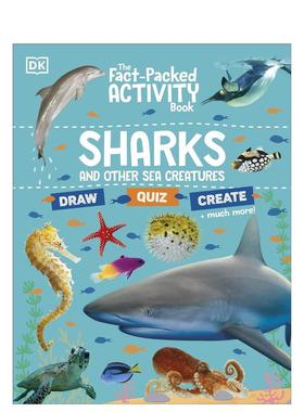 【预售】充满事实的活动书：鲨鱼和其他海洋生物 The Fact-Packed Activity Book 原版英文儿童趣味